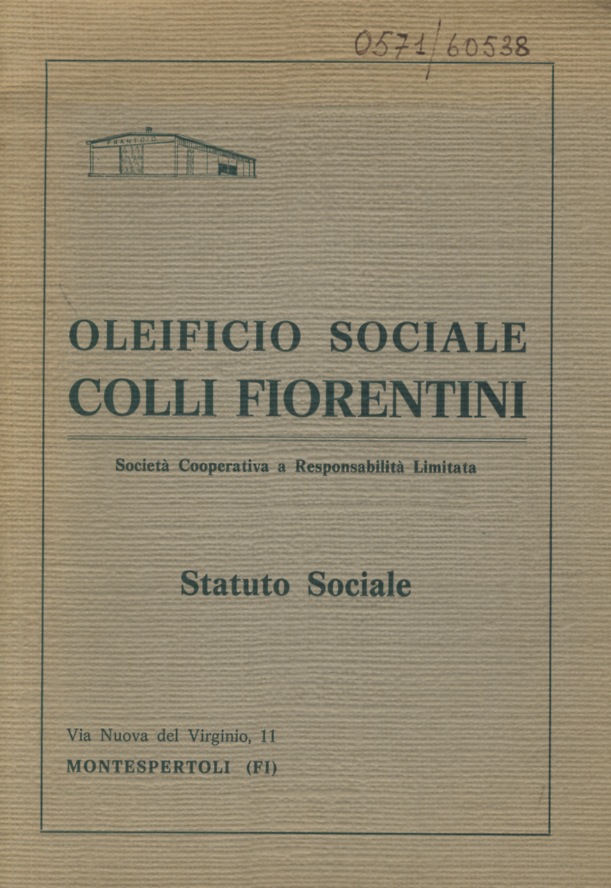 Oleificio Sociale Colli Fiorentini [.] Statuto Sociale.