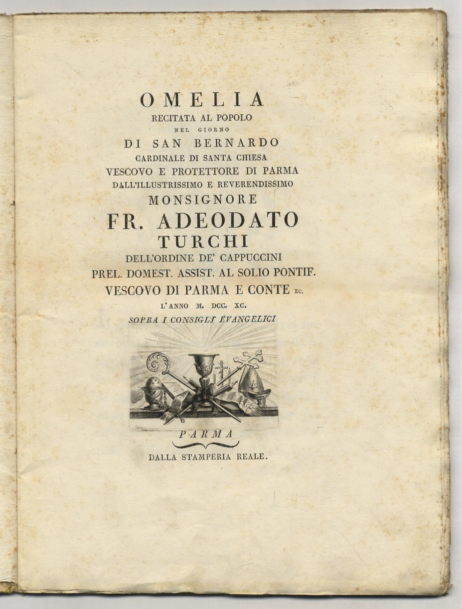 Omelia recitata al popolo nel giorno di san Bernardo cardinale …