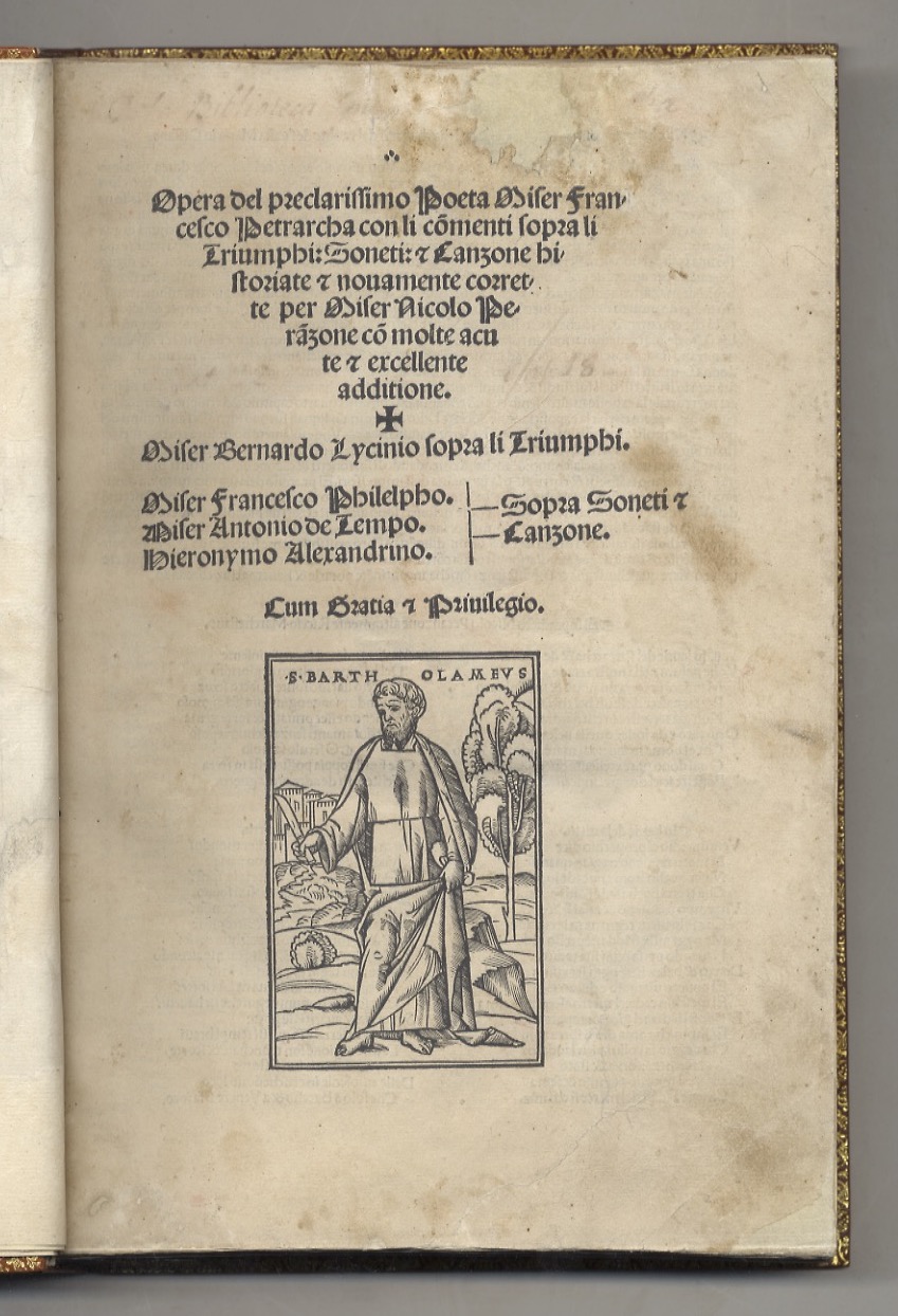 Opera del preclarissimo poeta miser Francesco Petrarcha con li commenti …