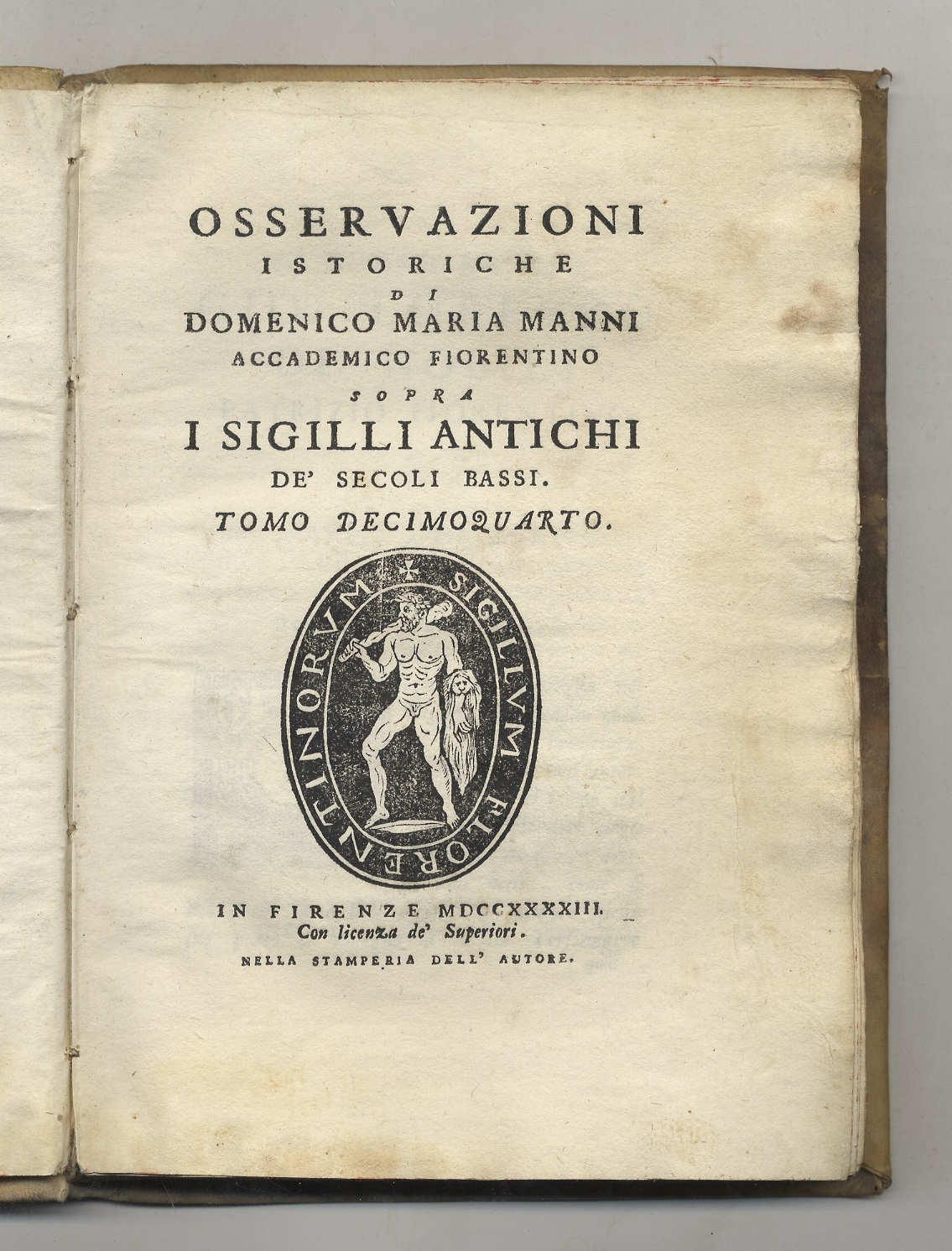 Osservazioni istoriche [.] sopra i sigilli antichi de' secoli bassi. …