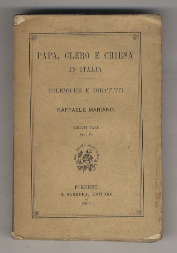 Papa, Clero e Chiesa in Italia. Polemiche e dibattiti [.] …