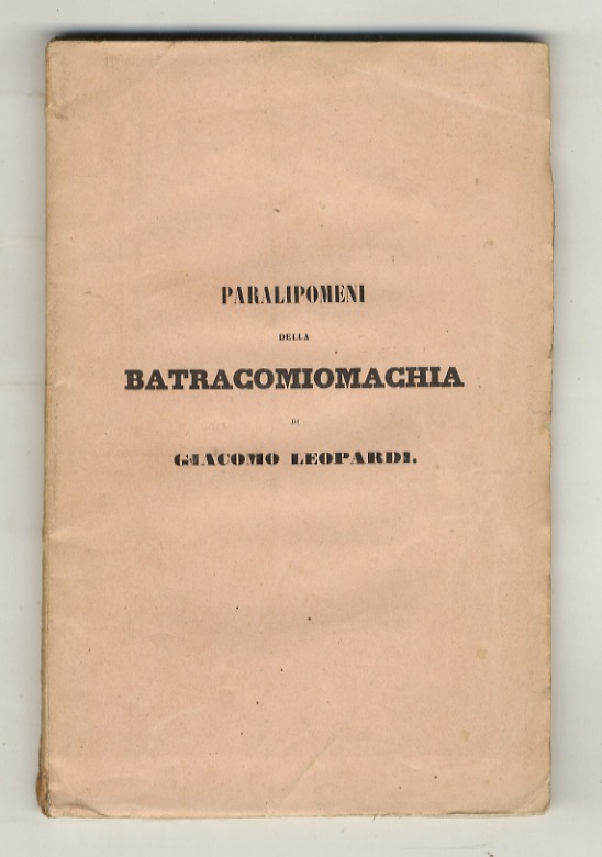 Paralipomeni della Batracomiomachia.