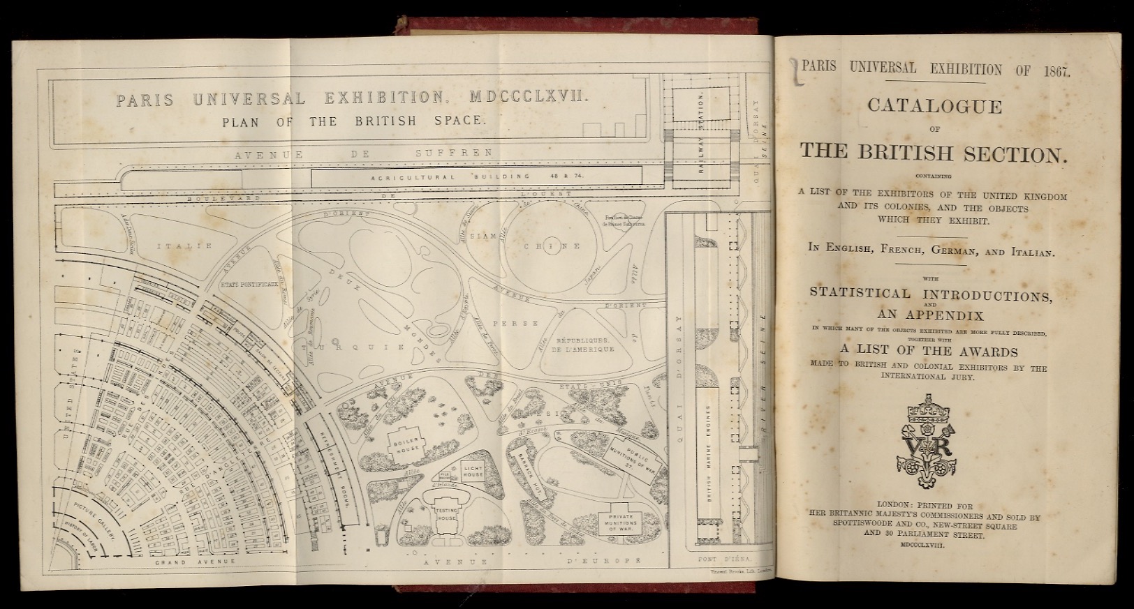 PARIS Universal Exhibition of 1867. Catalogue of the British Section. …