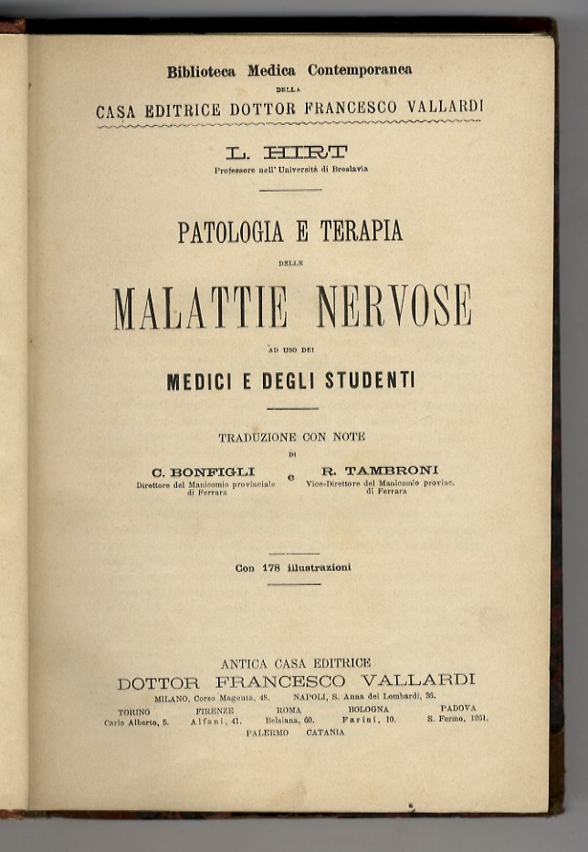 Patologia e terapia delle malattie nervose, ad usi dei medici …