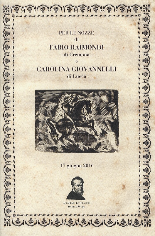 Per le nozze di Fabio Raimondi di Cremona e Carolina …