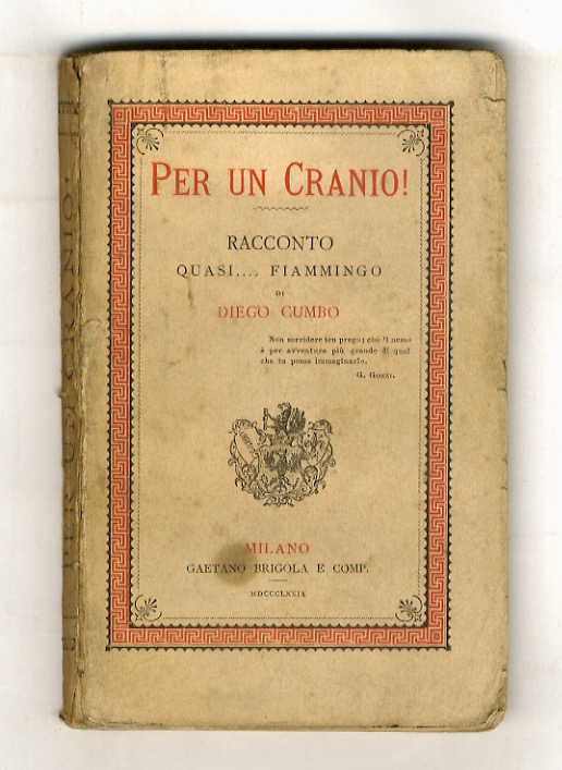 Per un cranio!. Racconto quasi. fiammingo. Di Diego Cumbo.