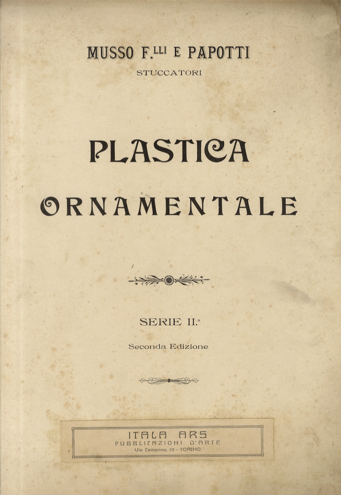 Plastica ornamentale. Serie II. Seconda edizione.