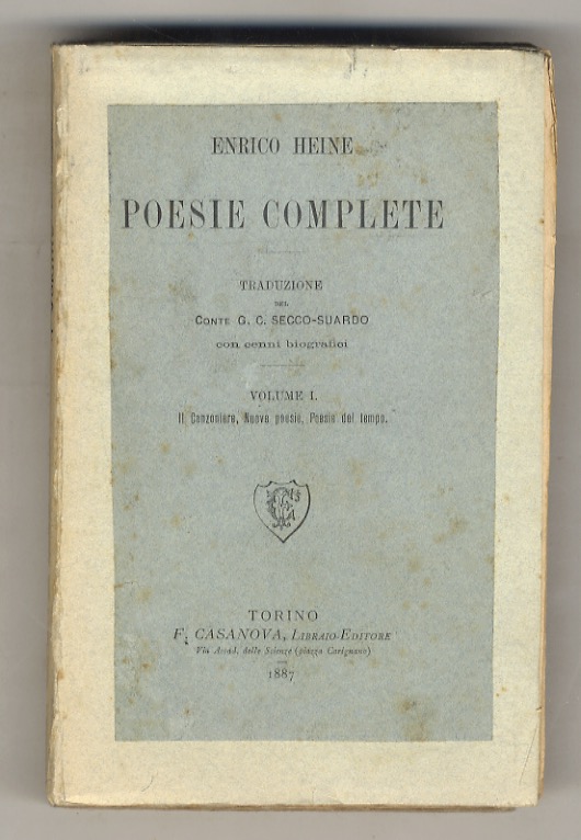 Poesie complete. Traduzione del conte Giulio Cesare Secco-Suardo. Con cenni …