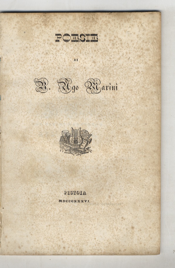Poesie di R. Ugo Marini.