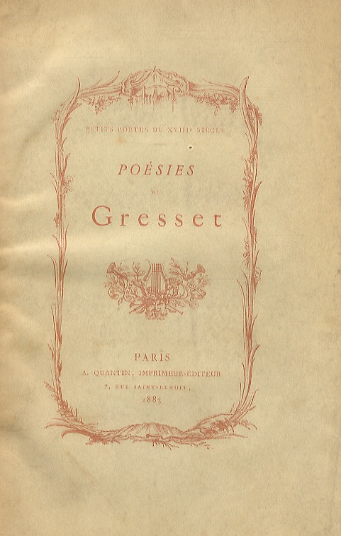 Poésies choisies (.) Avec une Notice bio-bibliographique par L. Derome.