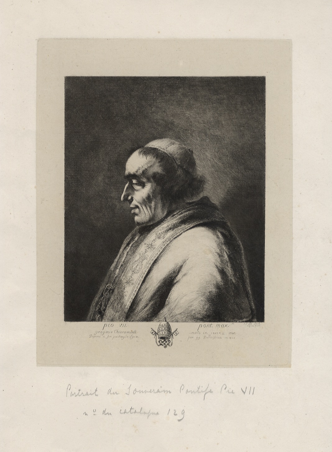 Portrait du Souverain Pontife Pie VII.