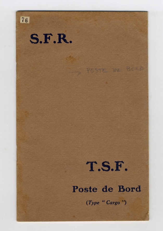 Poste de Bord pour Navires de Commerce type "Cargo".