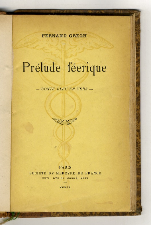 Prélude féerique. Conte bleu en vers.