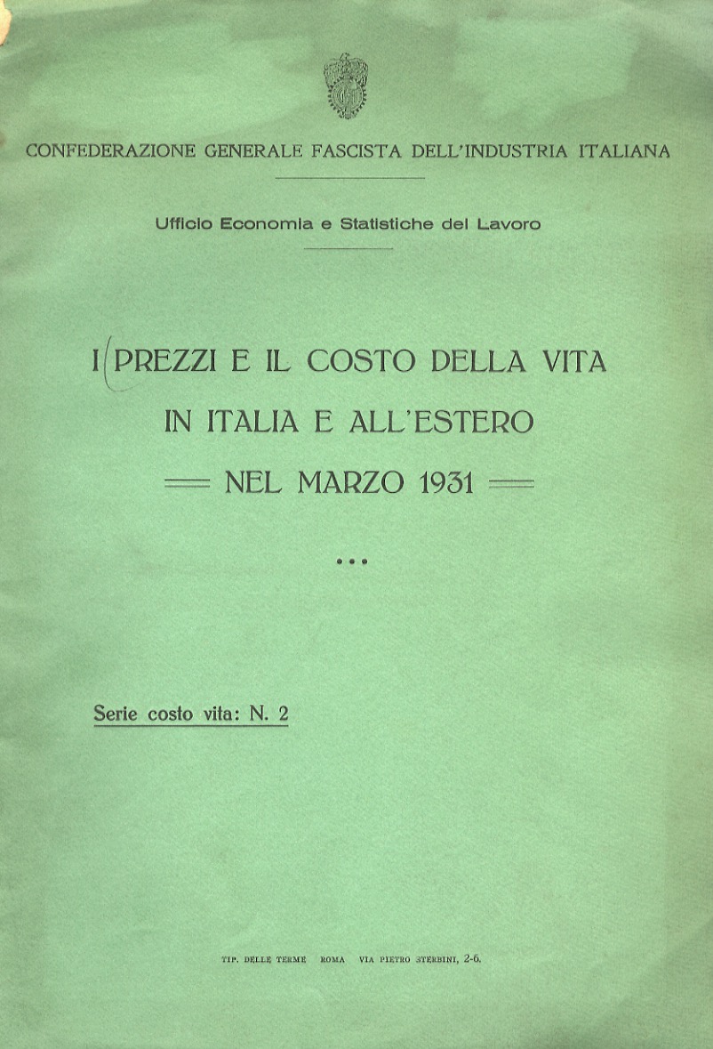 PREZZI (I) e il costo della vita in Italia e …