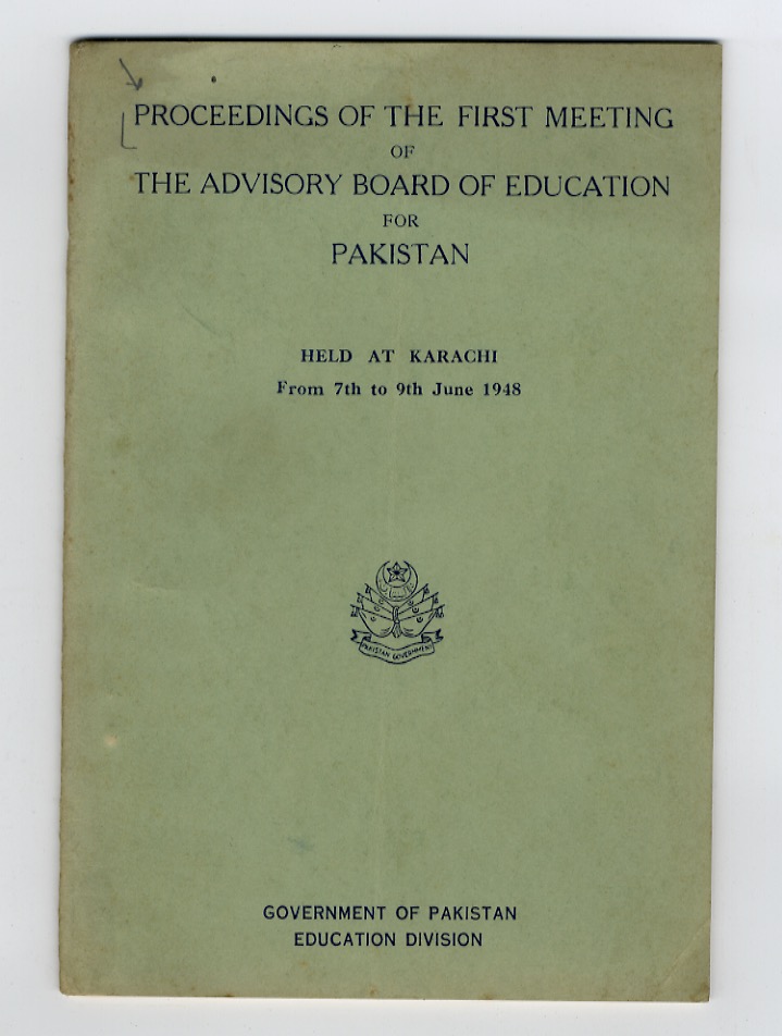 PROCEEDINGS of the first meeting of the Advisory Board of …