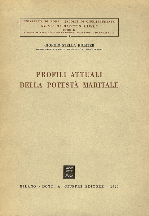 Profili attuali della potestà maritale.