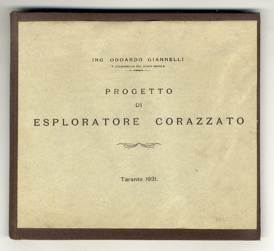 Progetto di esploratore corazzato. Relazione. Disegni.