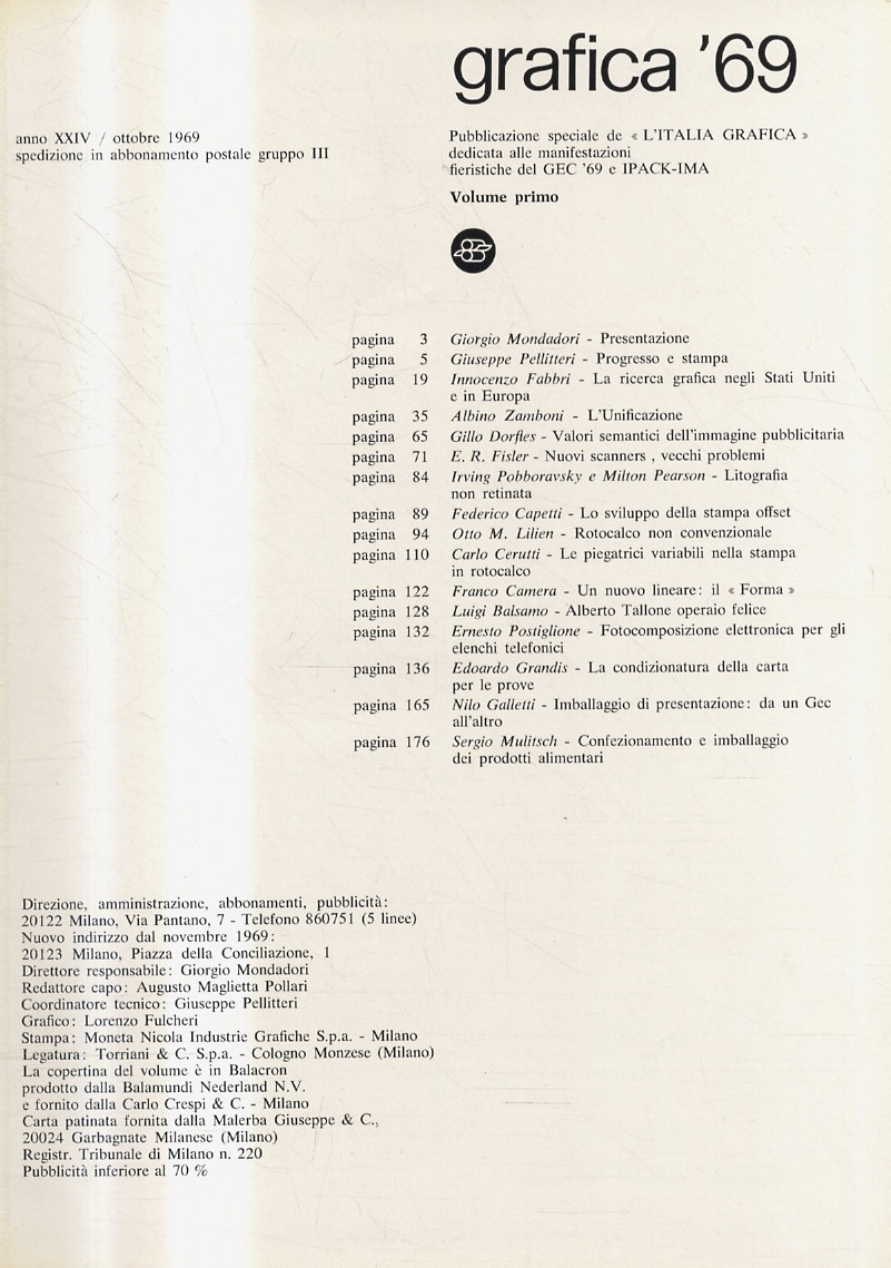 Pubblicazione speciale de “L'Italia Grafica” dedicata alle manifestazioni fieristiche del …