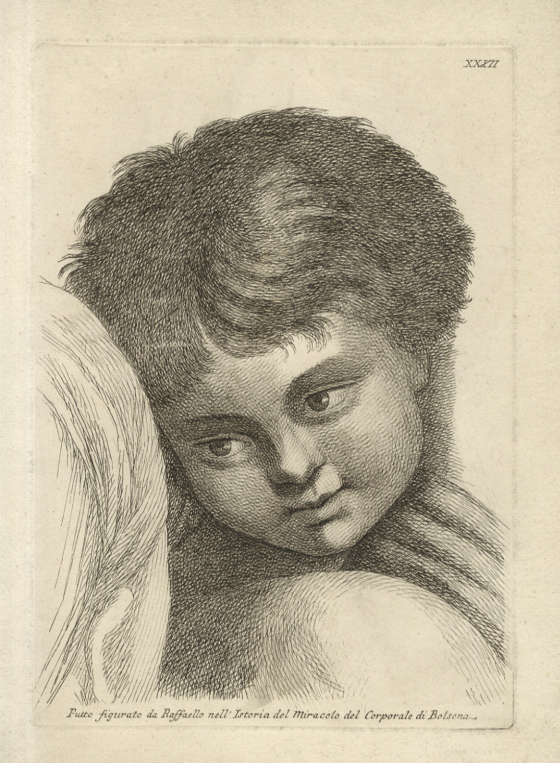 Putto figurato da Raffaello nell'Istoria del Miracolo del Corporale di …