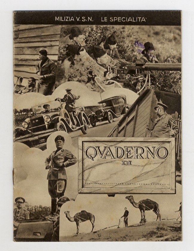 Quaderno - Milizia V.S.N. - Le specialità.