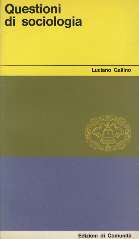 Questioni di sociologia.