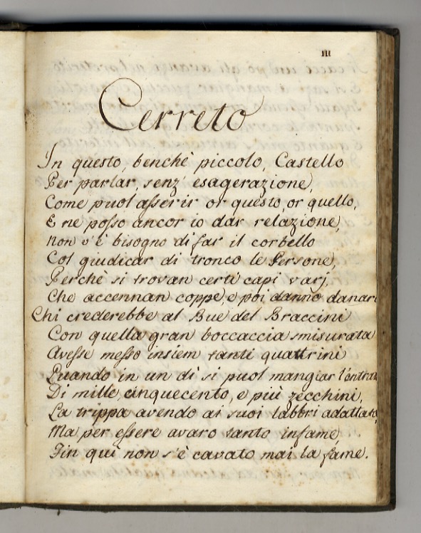 [Raccolta di componimenti poetici, la maggior parte riguardanti Cerreto Guidi; …