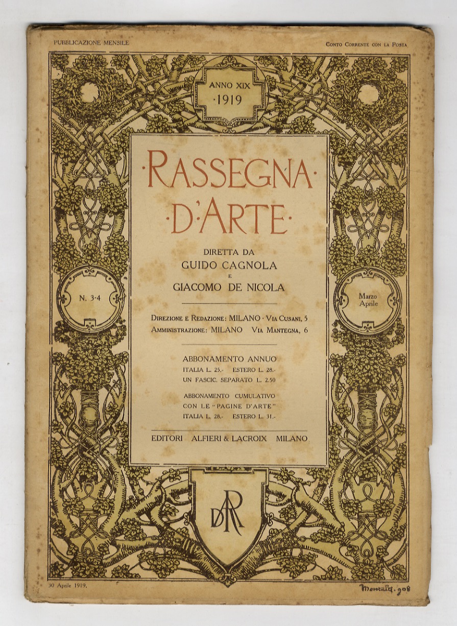 RASSEGNA d'Arte antica e moderna. Diretta da Corrado Ricci. Anno …