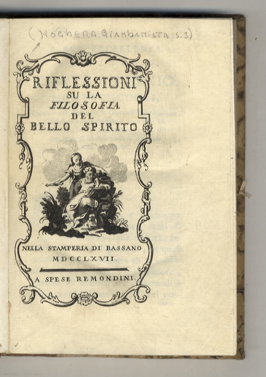 Riflessioni su la filosofia del bello spirito.