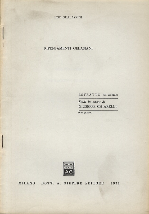 Ripensamenti gelasiani.