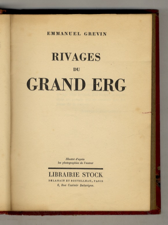 Rivages du Grand Erg.