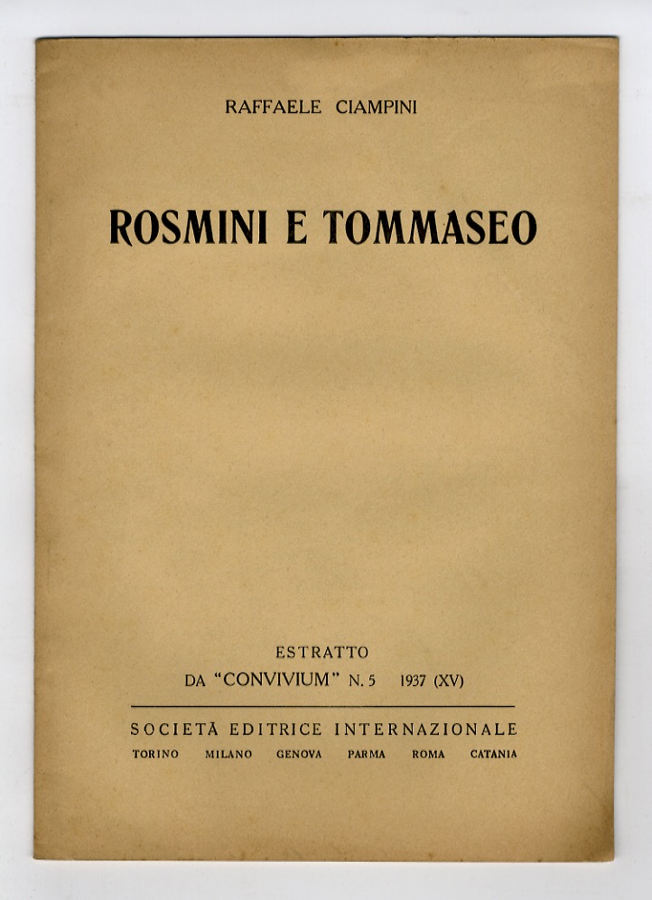 Rosmini e Tommaseo.