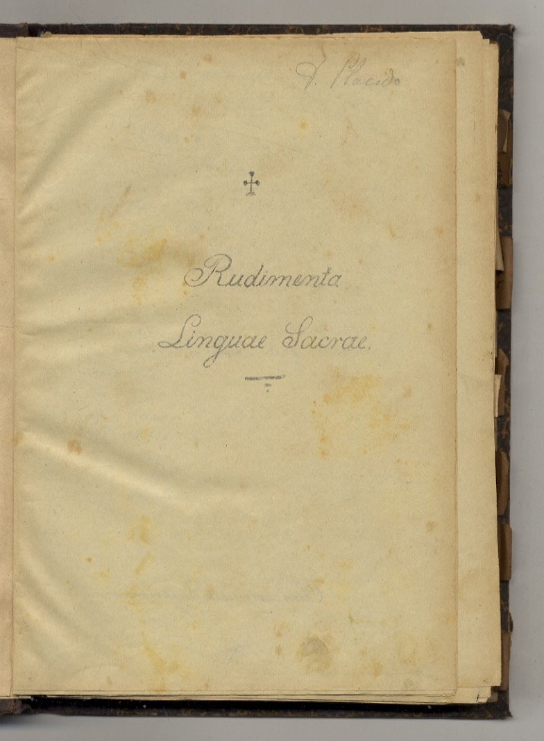 RUDIMENTA Linguae Sacrae.