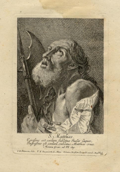 S. Matthias. Egressus est coelum sublatus Judas laqueo, Ingressus est …