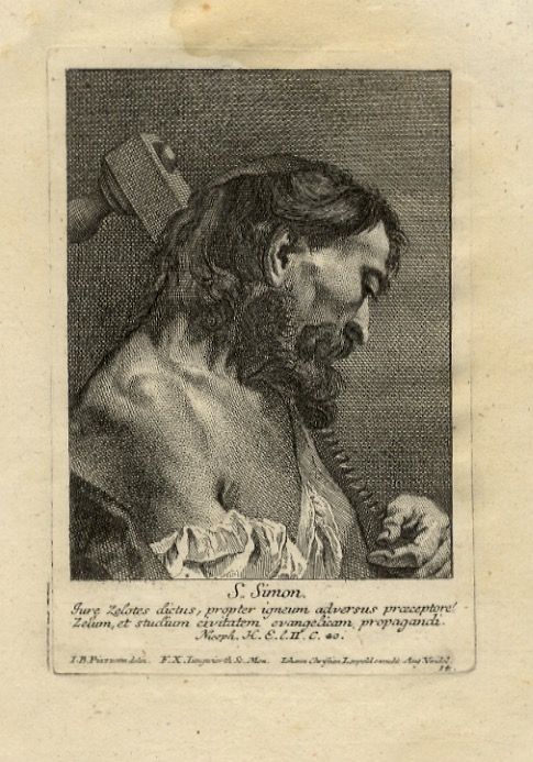 S. Simon. Jure Zelotes dictus, propter igneum adversus praeceptorem Zelum, …