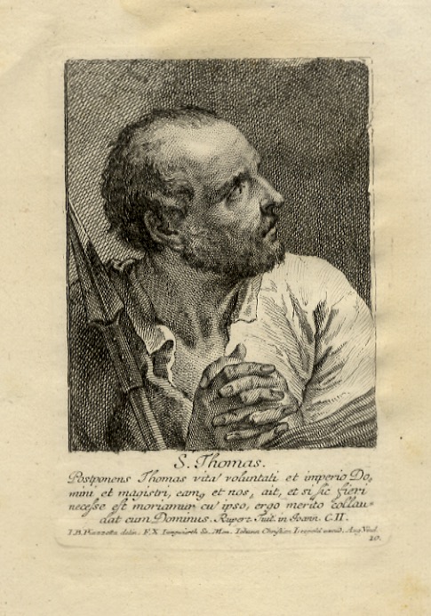 S. Thomas. Postponens Thomas vita voluntati et imperio Domini et …