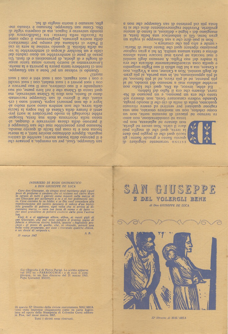 San Giuseppe e del volergli bene.