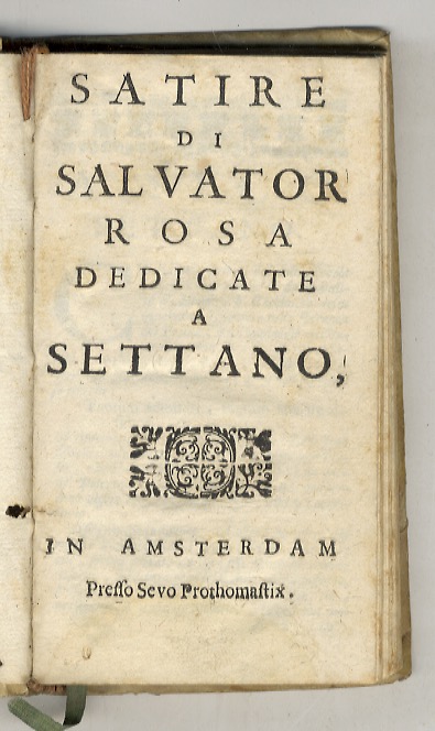 Satire di Salvator Rosa dedicate a Settano.