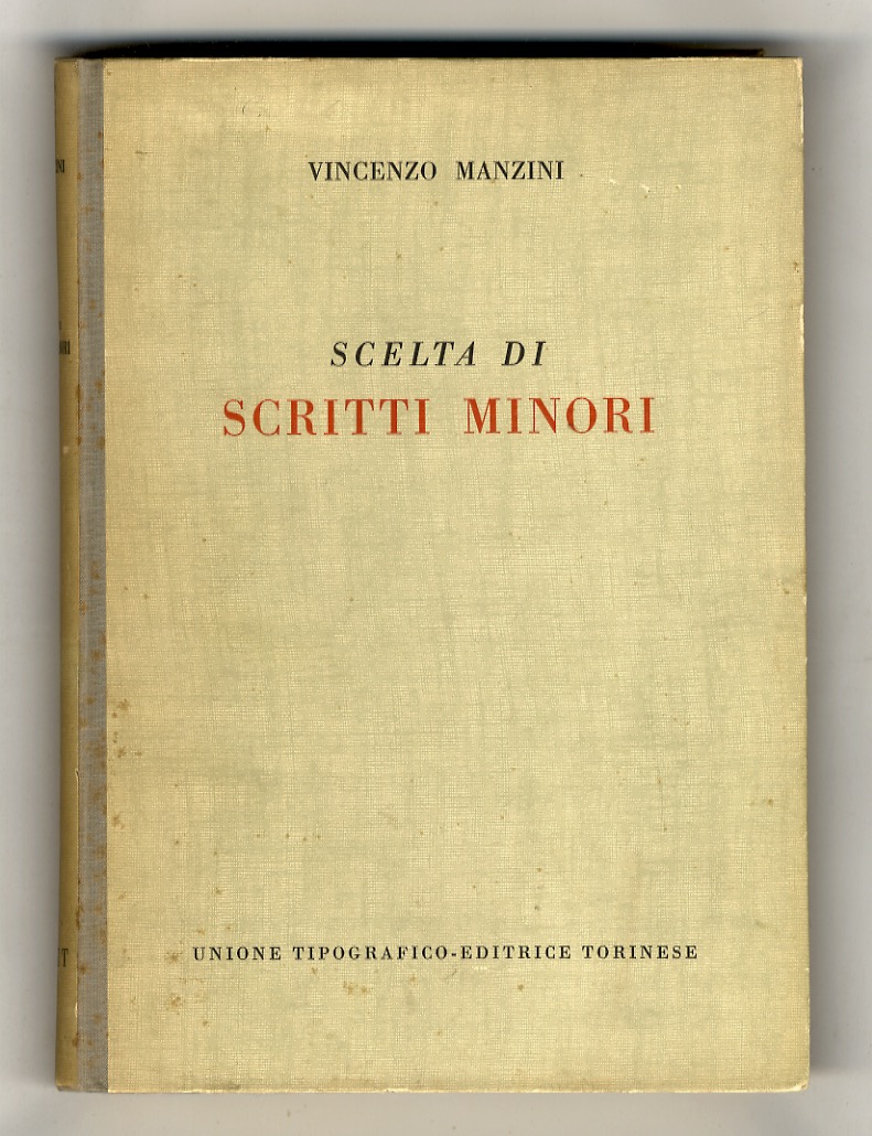 Scelta di scritti minori.