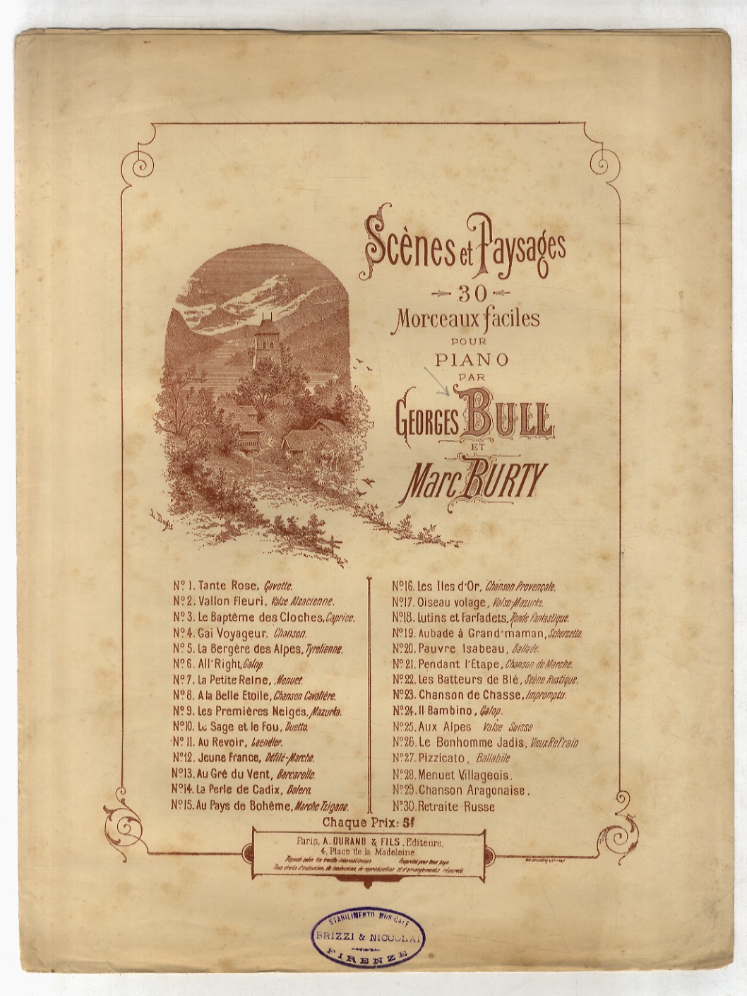 Scènes et Paysages. 30 morceaux faciles pour piano. N. 13: …