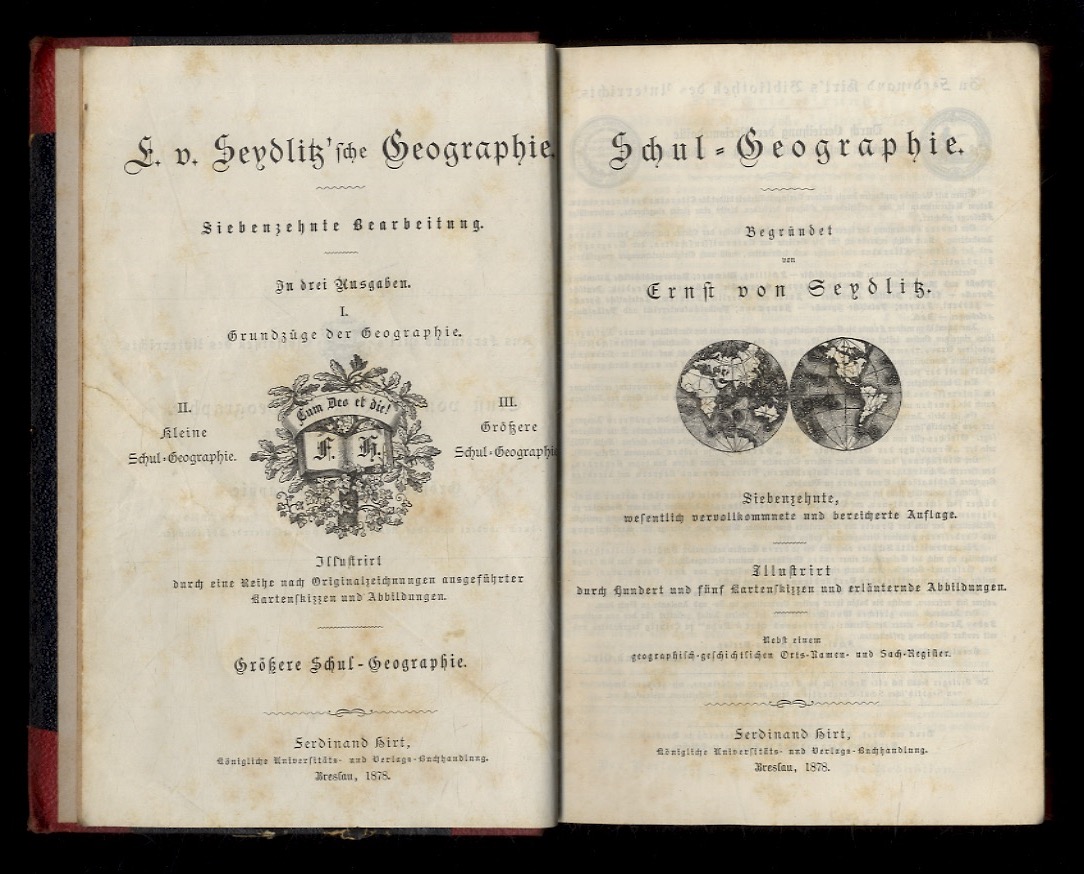 Schul-Geographie. Siebenzehnte, wesentlich vervollkommnete und bereicherte Auflage. Illustrirt durch Hundert …