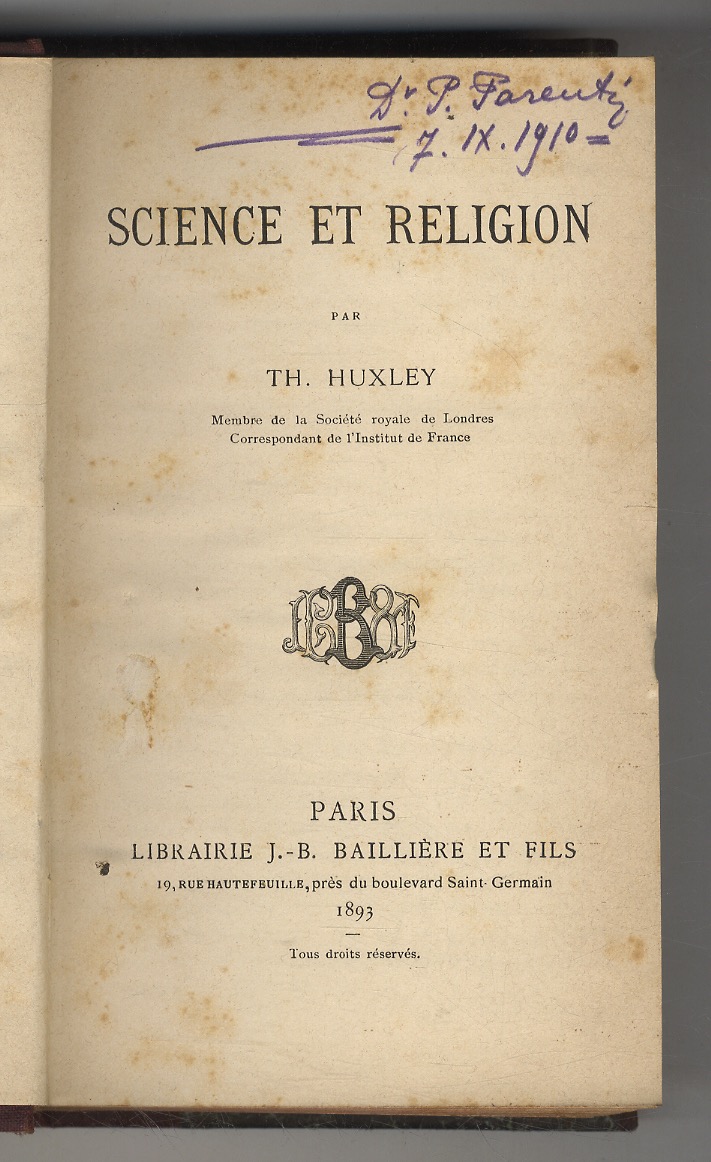 Science et Religion.
