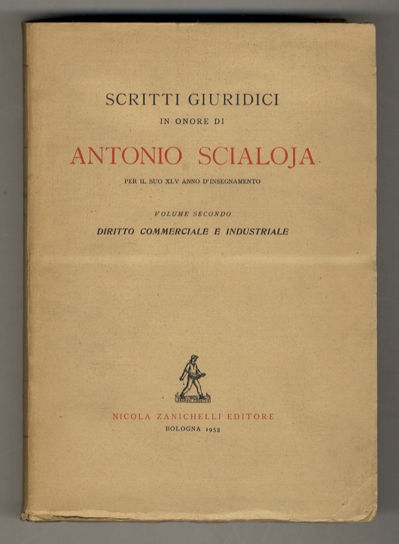 SCRITTI giuridici in onore di Antonio Scialoja per il Suo …
