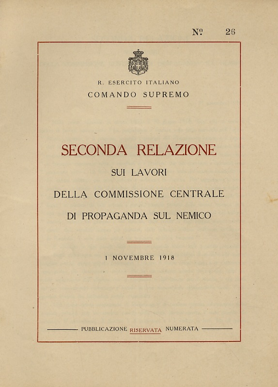 Seconda relazione sui lavori della Commissione Centrale di Propaganda sul …