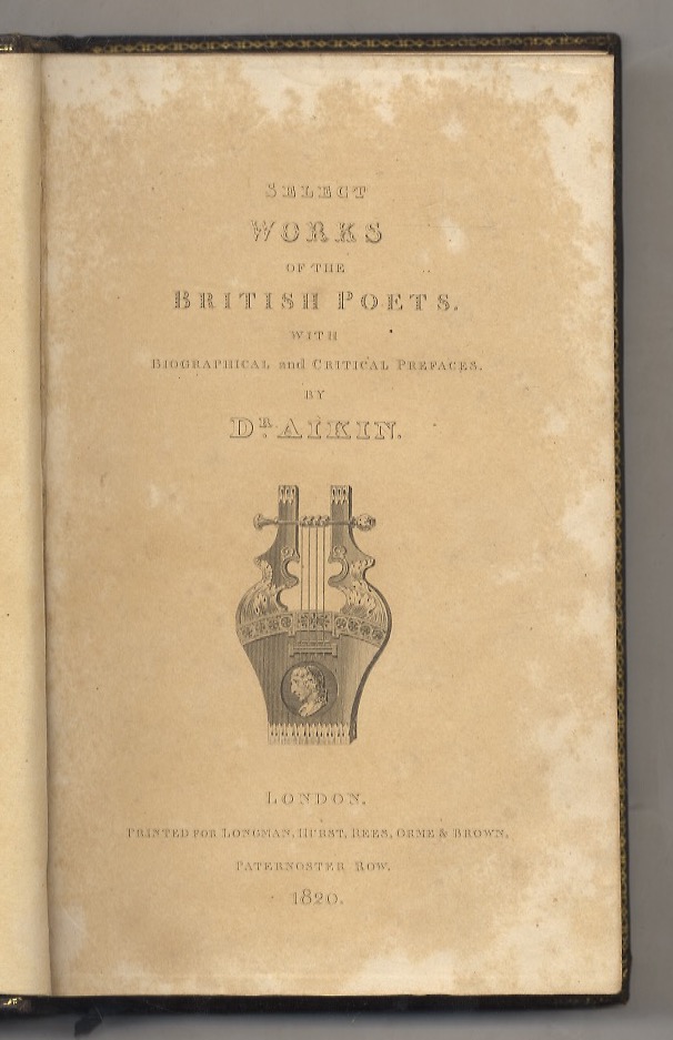 SELECT Works of the British poets. With biographical and critical …