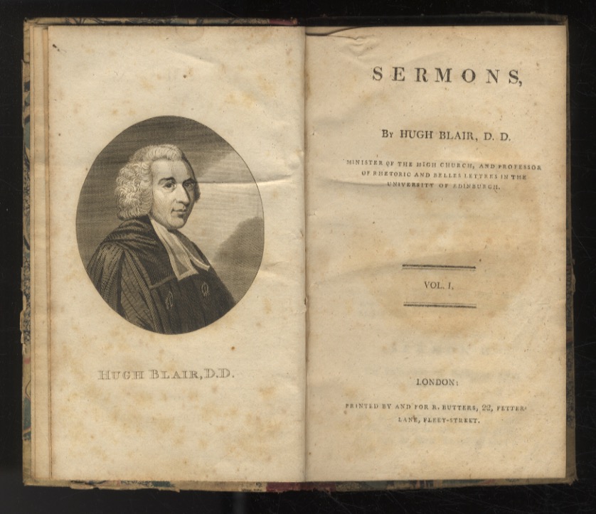 Sermons. By Hugh Blair [.]. Vol. I. Vol. II. Vol. …
