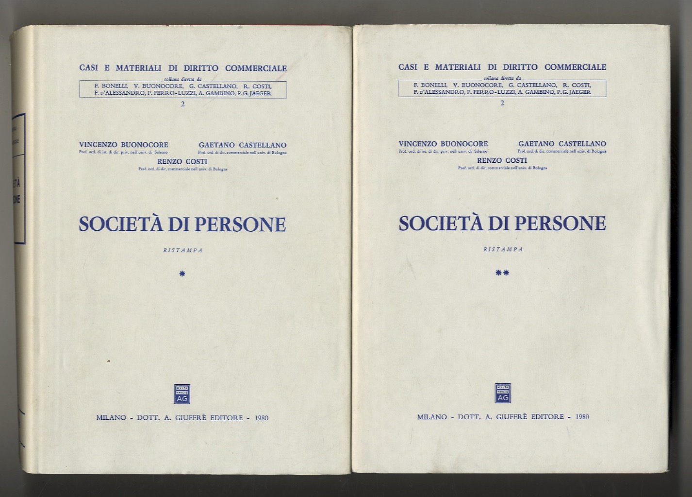 Società di persone. Ristampa.