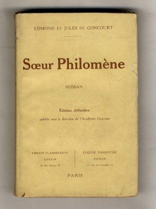 Soeur Philomène, roman. Edition définitive.