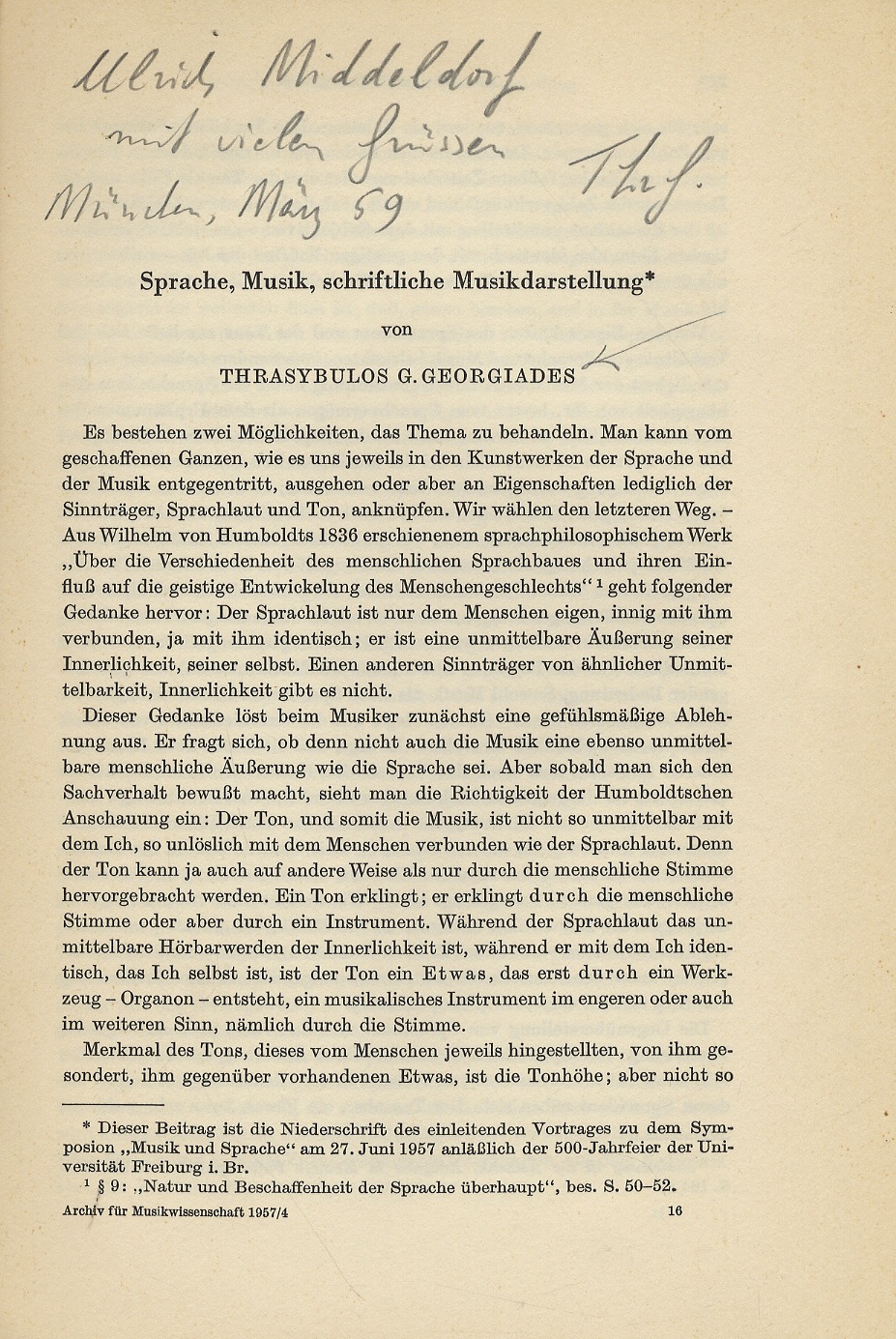 Sprache, Musik, schriftliche Musikdarstellung.