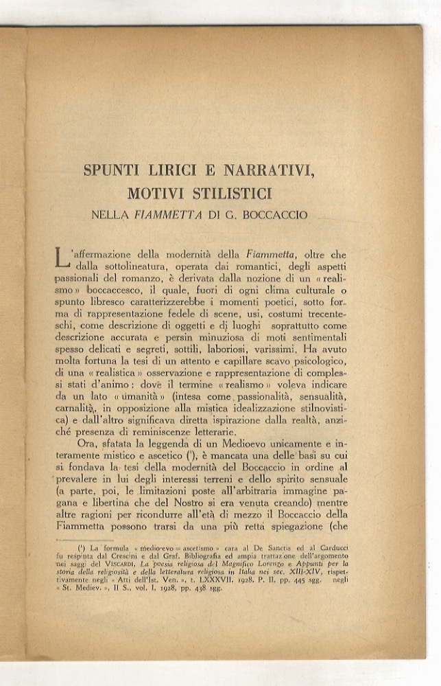 Spunti lirici e narrativi, motivi stilistici nella Fiammetta di G. …