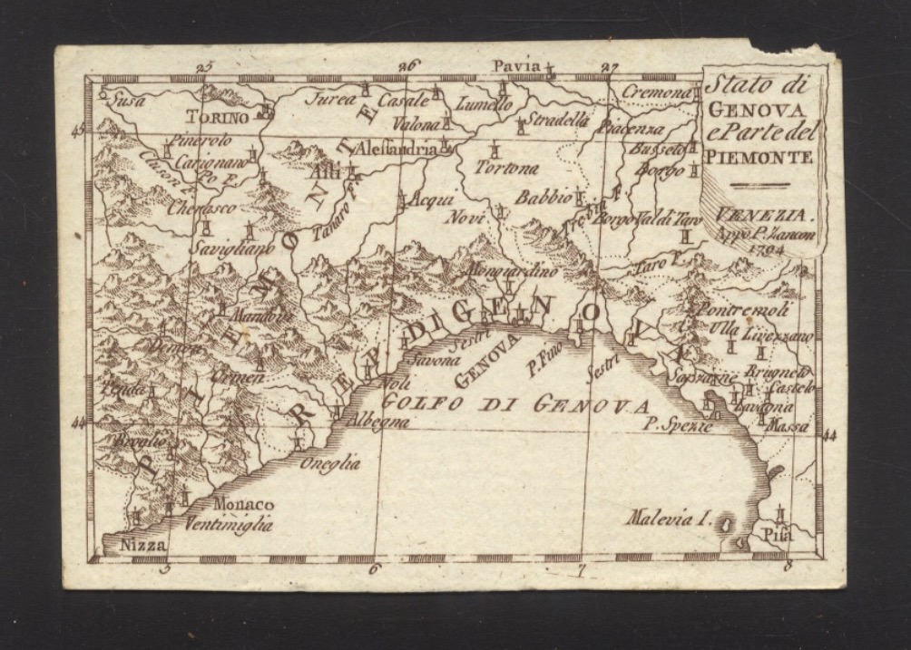 Stato di Genova e parte del Piemonte.